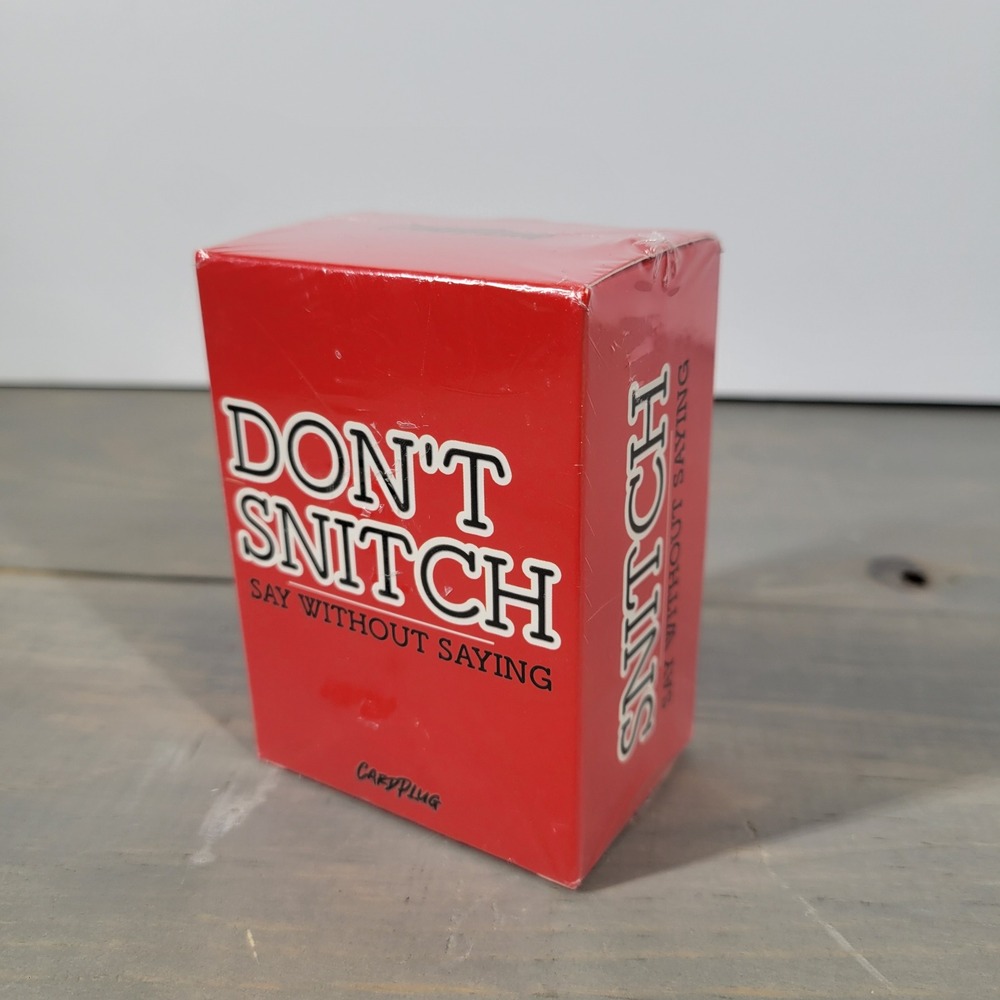 Dont Snitch Say Without Saying Card Game Party Game New Sealed‎